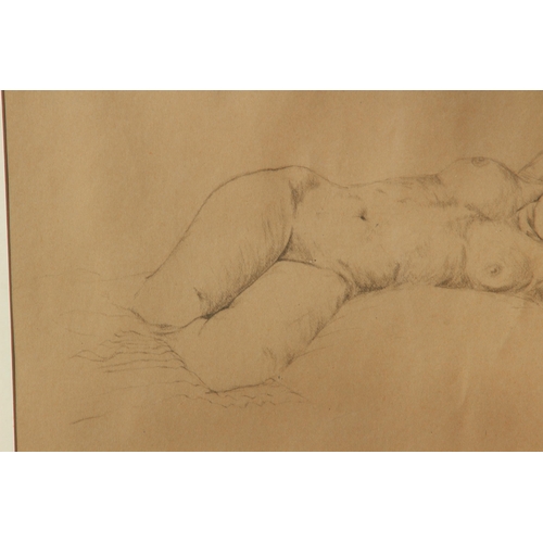 190 - SKETCH OF A NUDE RECLINING FIGURE 
58 X 40CM