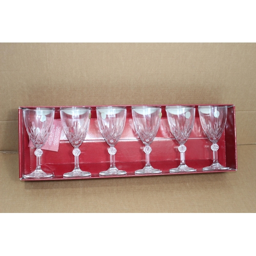 261 - VINTAGE SAILSBURY SET OF 6 WINE GLASSES