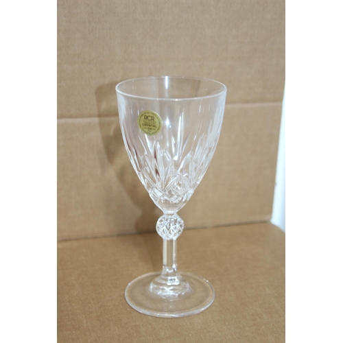 261 - VINTAGE SAILSBURY SET OF 6 WINE GLASSES