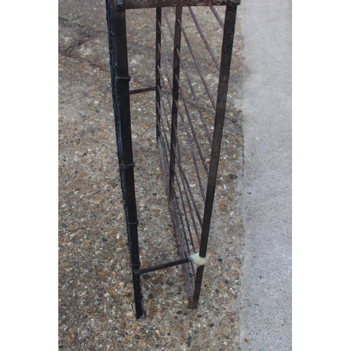 72 - ANTIQUE WINE RACK
90 X 21 X 152CM