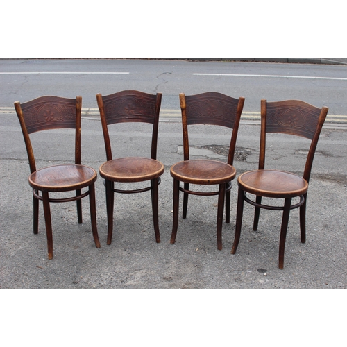 20 - 4 X OLD VINTAGE THONET BENTWOOD CAFE DINING CHAIRS
42 X 42 X 90CM