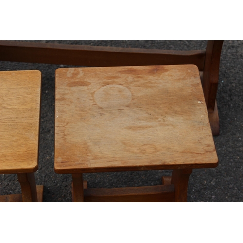 30 - PINE NEST OF TABLES COFFEE TABLE 
68 X 38 X 42CM