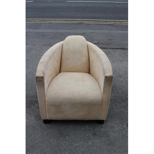 16 - Art Deco STYLE SUEDE CHAIR
70 X 60 X 88CM