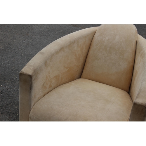 16 - Art Deco STYLE SUEDE CHAIR
70 X 60 X 88CM