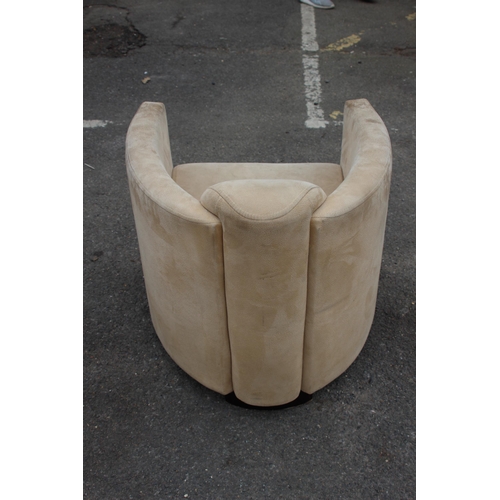 16 - Art Deco STYLE SUEDE CHAIR
70 X 60 X 88CM