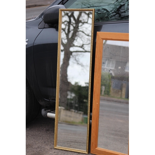 136 - QUANTITY OF MODERN MIRRORS x4
123 X 34CM