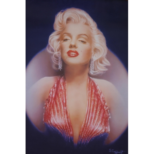 138 - MARILYN MONROE PRINT SIGNED S.COFFIELD
81 X 60CM