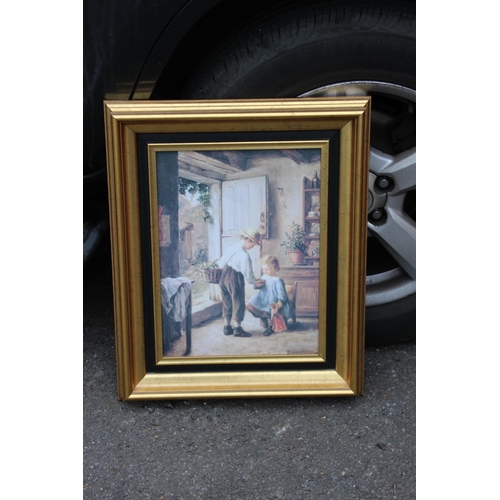 140 - QUANTITY OF GILT FRAMED PICTURES  x6
67 X 55CM