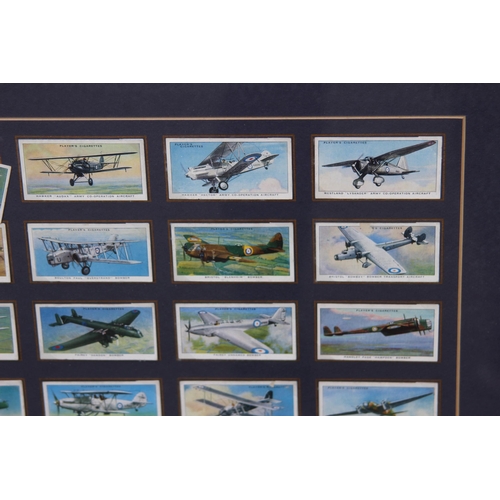 141 - 2 X FRAMED VINTAGE CIGARETTE CARD PICTURES 
62 X 50CM