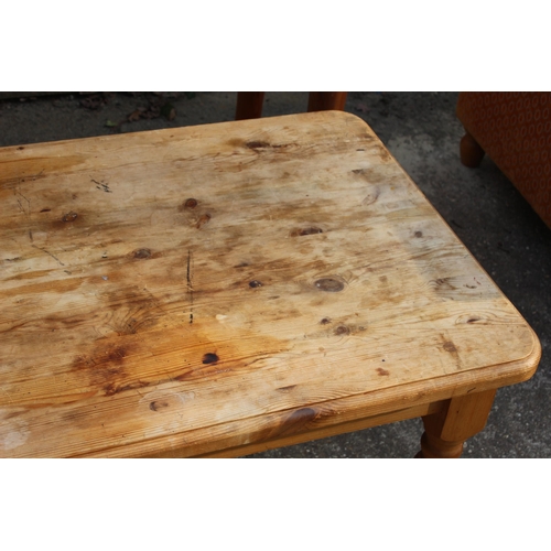 37 - 3 X PINE TABLES 
140 X 70 X 71CM