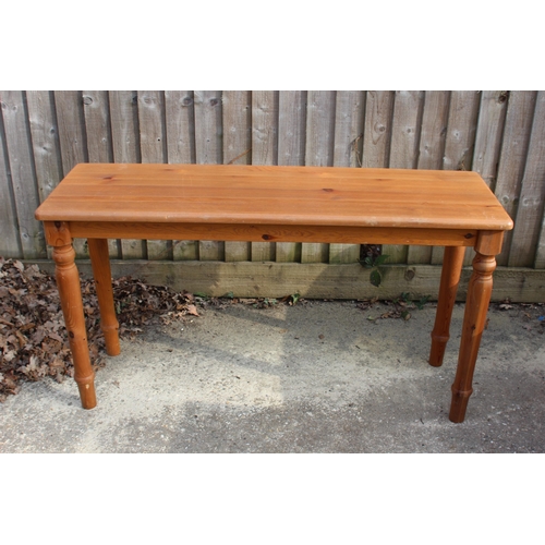 37 - 3 X PINE TABLES 
140 X 70 X 71CM