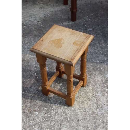 37 - 3 X PINE TABLES 
140 X 70 X 71CM