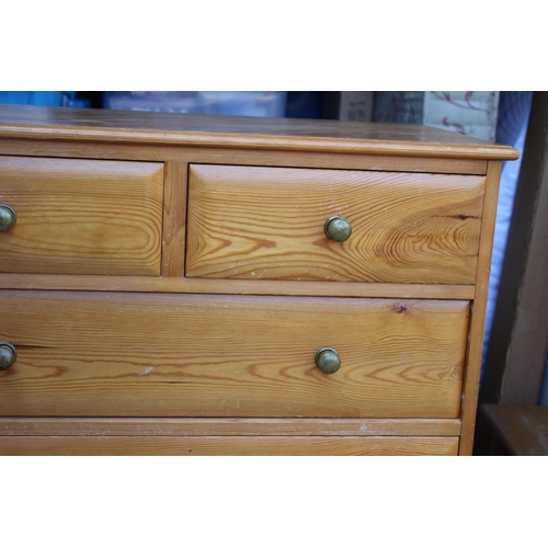 42 - PINE CHEST OF DRAWERS - A/F
96 X 42 X 112CM