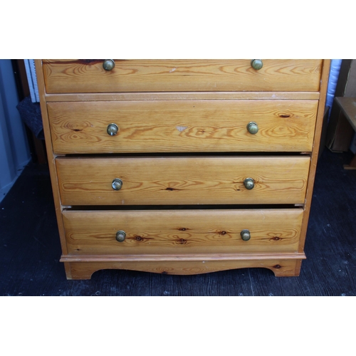 42 - PINE CHEST OF DRAWERS - A/F
96 X 42 X 112CM