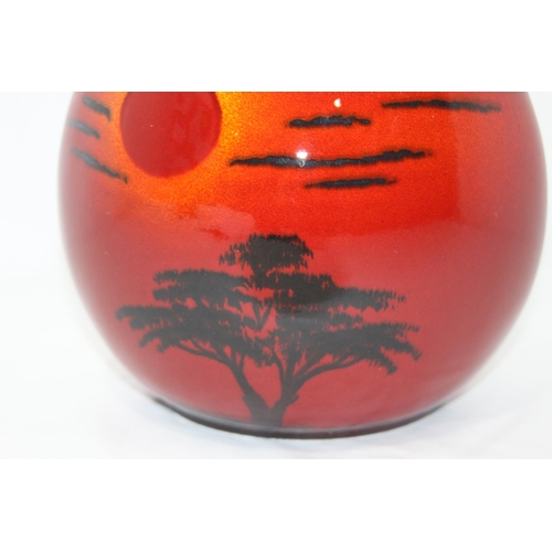 560 - POOLE POTTERY AFRICAN SKY PURSE VASE