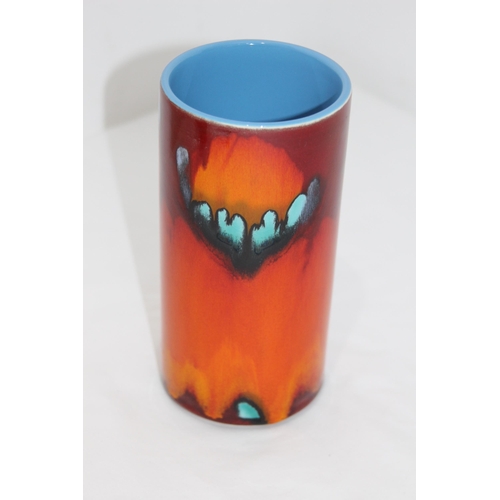 563 - POOLE POTTERY ODYSSEY CYLINDER VASE 
17CM