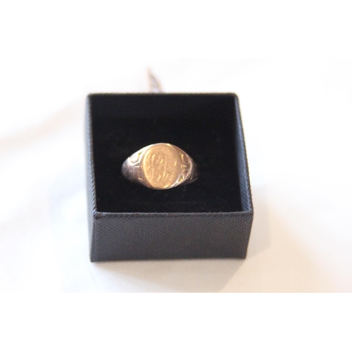 792 - 9CT GOLD SIGNET RING - BIRMINGHAM 1918 - 2.95G IN ROSE GOLD