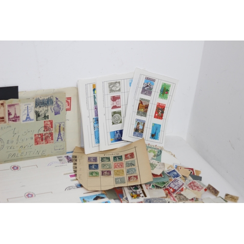 256 - BOX OF STAMPS AND FIRST DAY COVERS