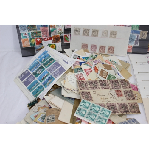 256 - BOX OF STAMPS AND FIRST DAY COVERS