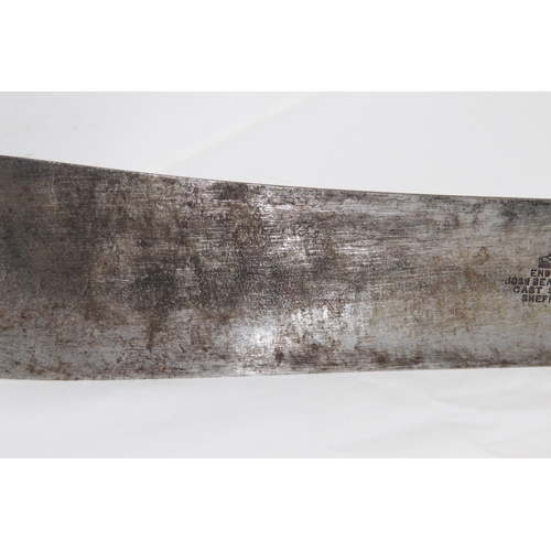 513 - ANTIQUE JOSH BEAL AND SONS ENDURE MILITARY MACHETTE