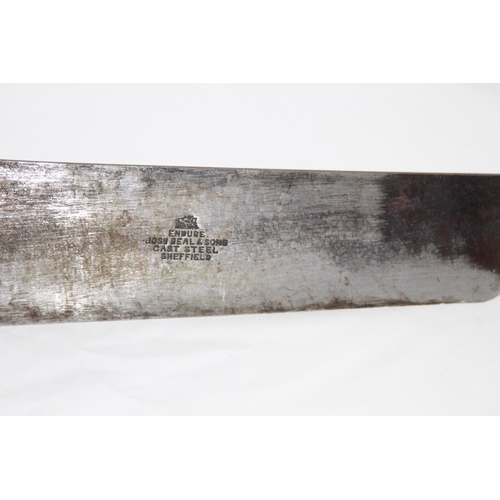 513 - ANTIQUE JOSH BEAL AND SONS ENDURE MILITARY MACHETTE