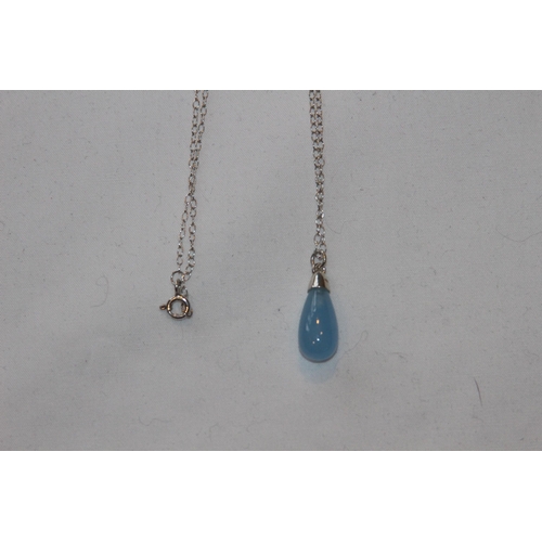 692 - SILVER PENDANT SET ON SILVER NECKLACE