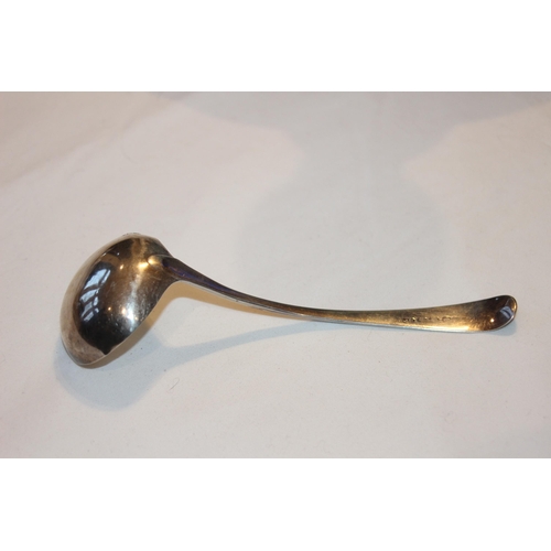 723 - GEORGIAN SILVER SAUCE LADLE CIRCA LONDON 1790