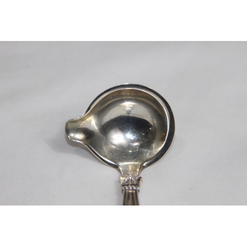 735 - DANISH SILVER LIPPED SAUCE LADLE BY JENS SIGSGAARD - COPENHAGEN 1940