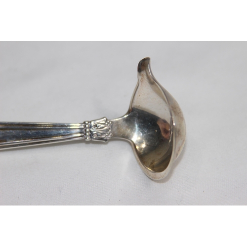 735 - DANISH SILVER LIPPED SAUCE LADLE BY JENS SIGSGAARD - COPENHAGEN 1940