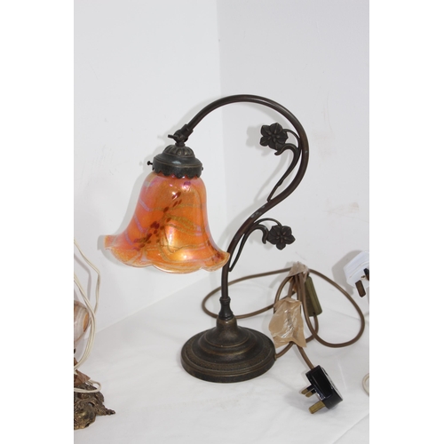 191 - 3 X VINTAGE LAMPS 
40CM