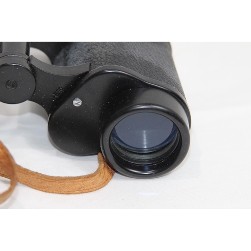 295 - PAIR OF OCTRA BINOCULARS 8 X 30 INCLUDING THE ORIGINAL LEATHER CASE