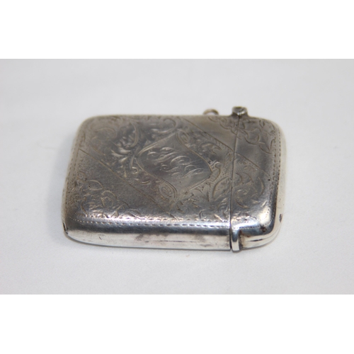 726 - LARGE SILVER VESTA CASE - BIRMINGHAM 1902