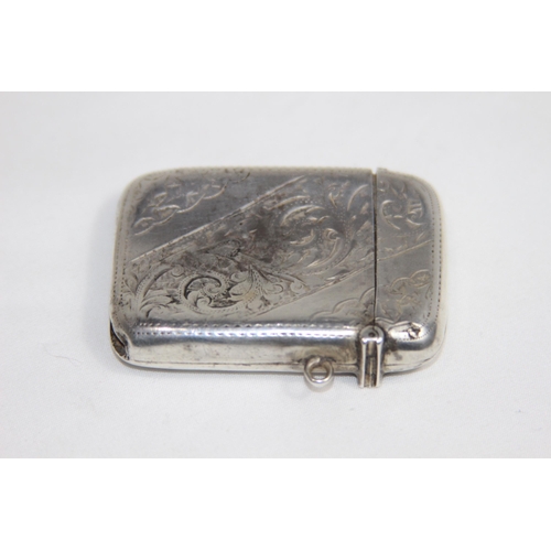 726 - LARGE SILVER VESTA CASE - BIRMINGHAM 1902