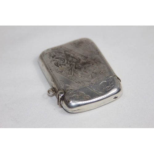 726 - LARGE SILVER VESTA CASE - BIRMINGHAM 1902