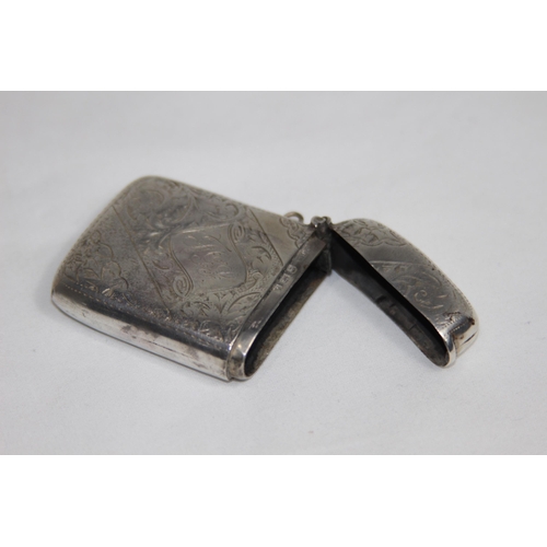 726 - LARGE SILVER VESTA CASE - BIRMINGHAM 1902