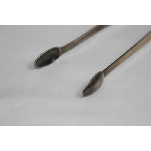 731 - PAIR OF SILVER SUGAR TONGS - LONDON 1793 AND NOVEL PAIR OF CLAW GRIP TONGS