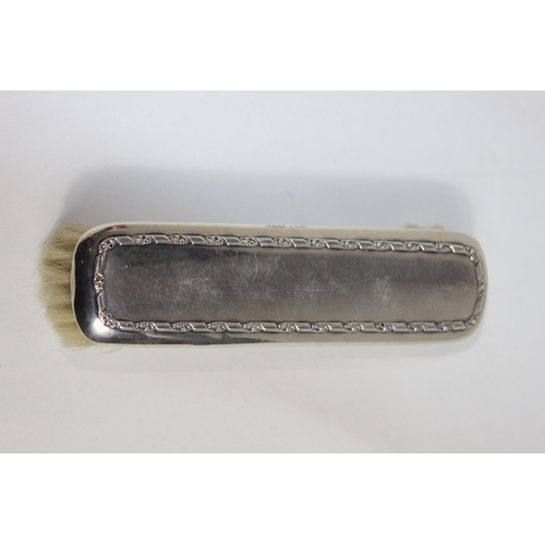 768 - SILVER BRUSH WITH ORNATE BOARDER - CHESTER 1909