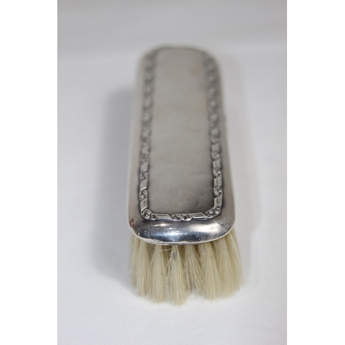 768 - SILVER BRUSH WITH ORNATE BOARDER - CHESTER 1909