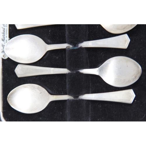 783 - CASED SET OF SIX SILVER SPOONS BY ASP CO - BIRMINGHAM 1971