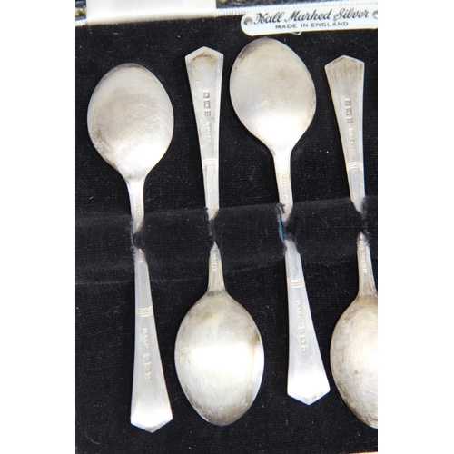 783 - CASED SET OF SIX SILVER SPOONS BY ASP CO - BIRMINGHAM 1971