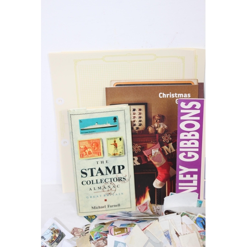 306 - LARGE QUANTITY OF LOOSE STAMPS AND SOME ALBUMS OF STAMPS