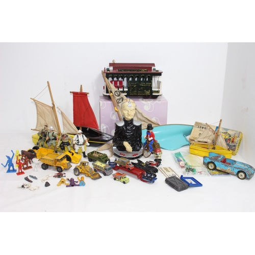 477 - MIXED LOT OF VINTAGE TOYS ETC INCLUDING DIECAST