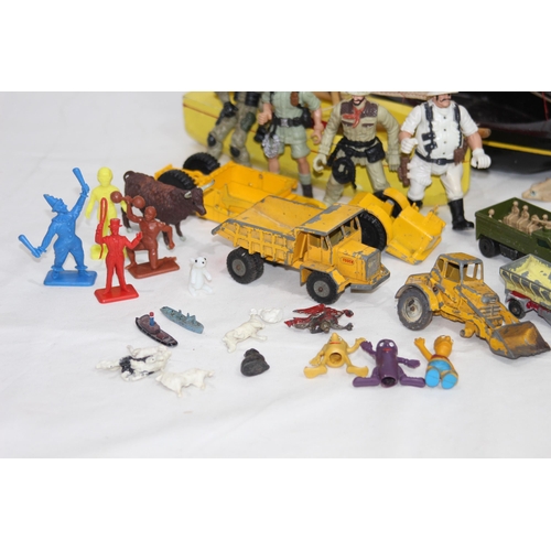 477 - MIXED LOT OF VINTAGE TOYS ETC INCLUDING DIECAST