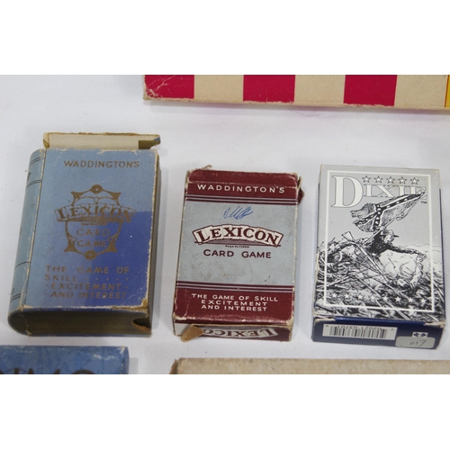 479 - INTERESTING LOT OF VINTAGE CARD GAMES ETC