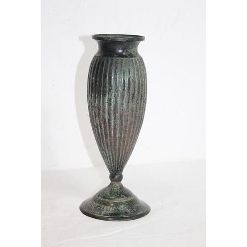 609 - BRONZE VASE, 2 CONTEMPORARY GREEK DESIGN VASES / VESSELS AND OTHER PIECES
27cm