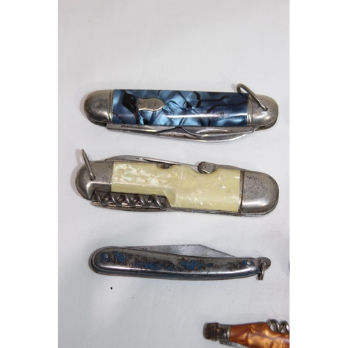 612 - QUANTITY OF PENKNIVES INCLUDING A WILLIAM RODGERS SERVED RICHARDS OF SHEFFIELD