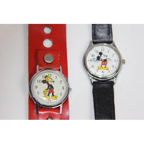 650 - TWO VINTAGE DISNEY Mickey Mouse WATCHES