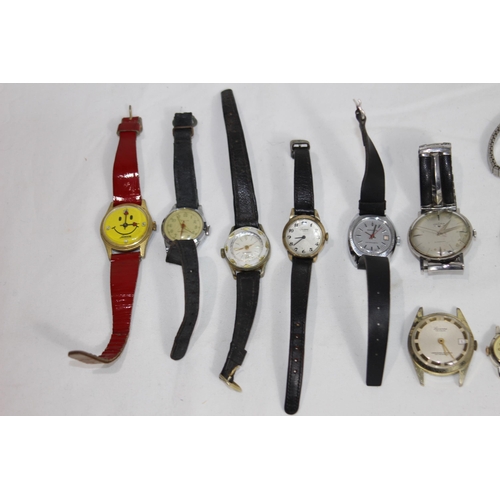 656 - QUANTITY OF SWISS MADE WATCHES WITH VARIETY OF MAKERS