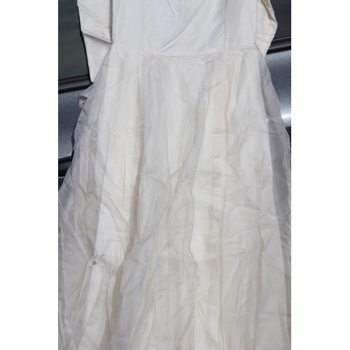 277 - ANTIQUE WEDDING DRESS ETC