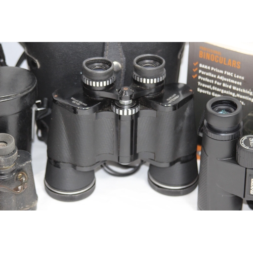 333 - THREE PAIRS OF BINOCULARS